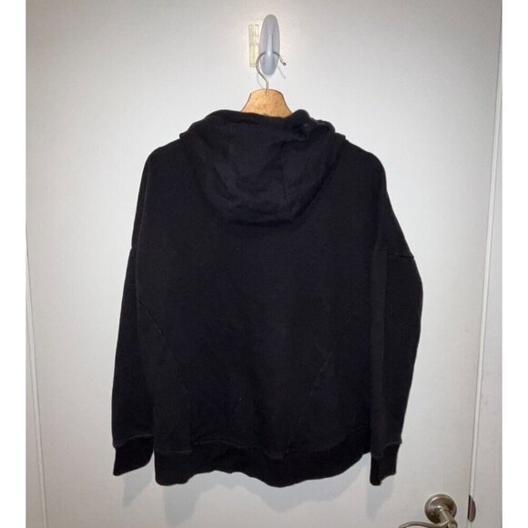 Athleta Womens Black Full-Zip Hoodie Sweatshirt Size Medium - Picture 3 of 7